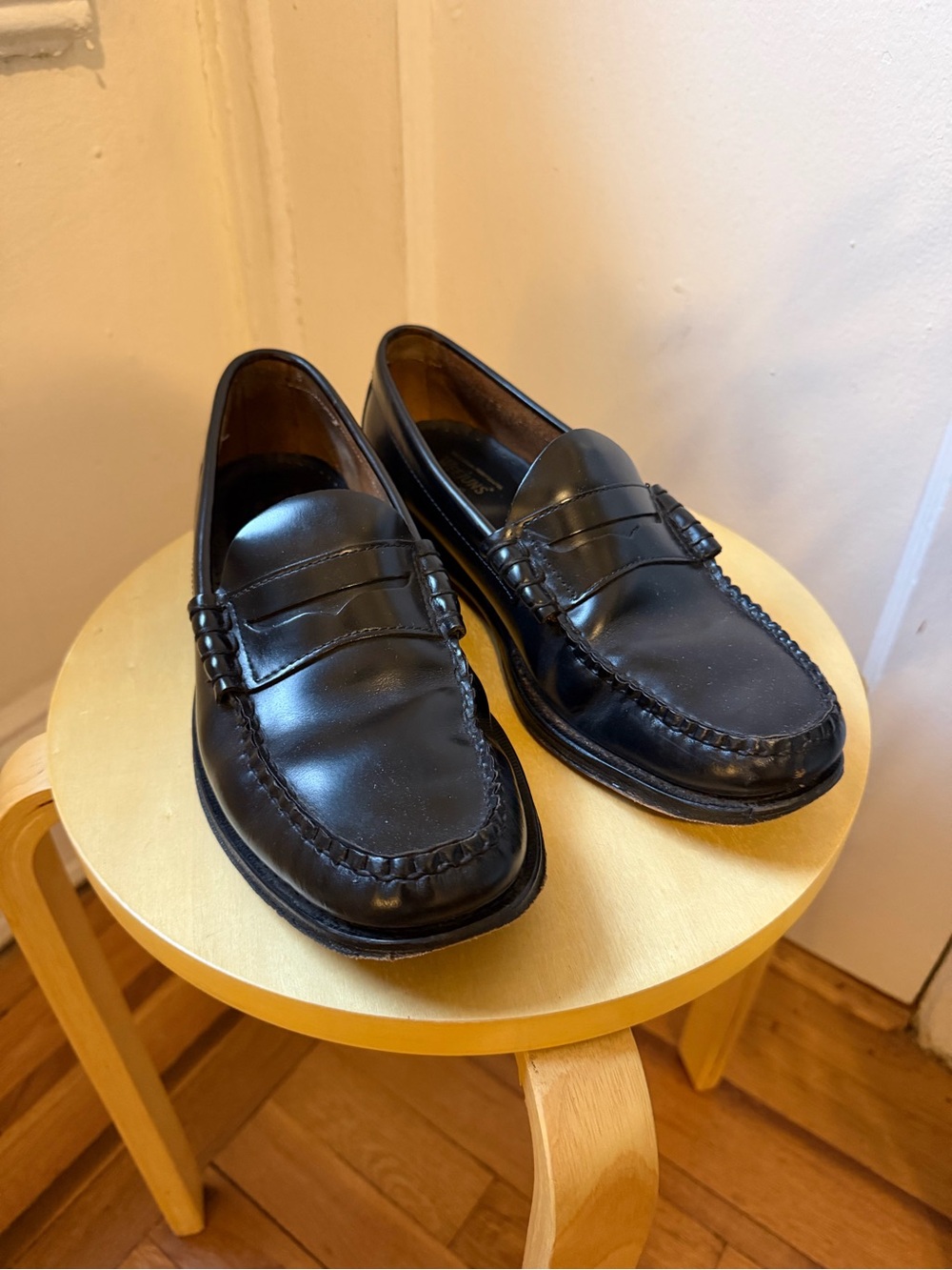 G.H. Bass & Co. Black Leather Penny Loafers